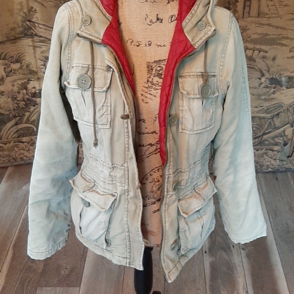 Abercrombie & Fitch military style coat L - Picture 2 of 7